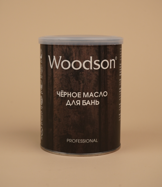 Чёрное масло для защиты древесины Woodson (баня), 2,4л — изображение 2